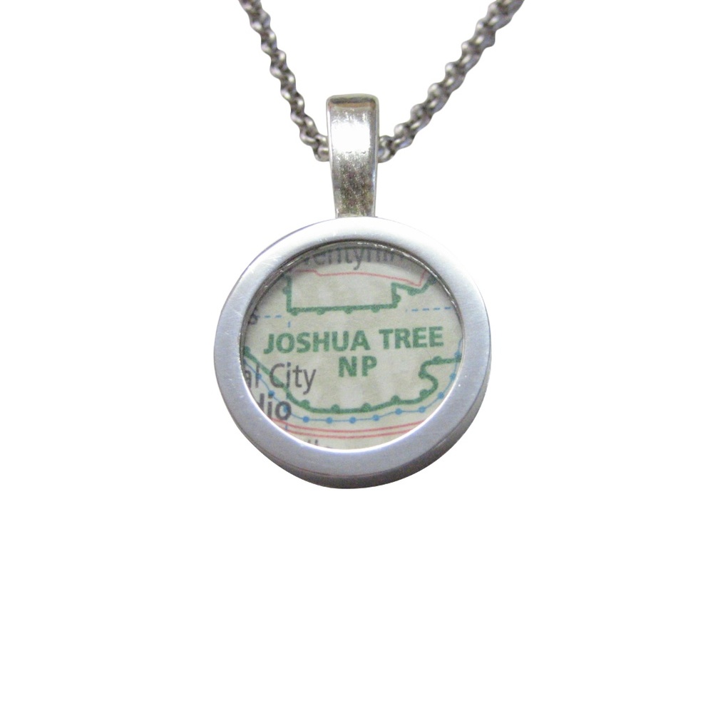 Joshua Tree National Park Map Pendant Necklace